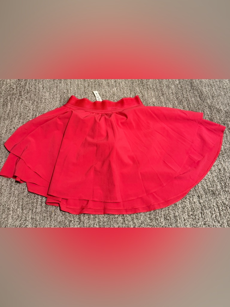 Lululemon Athletica Hot Pink Tennis Skirt W Shorts